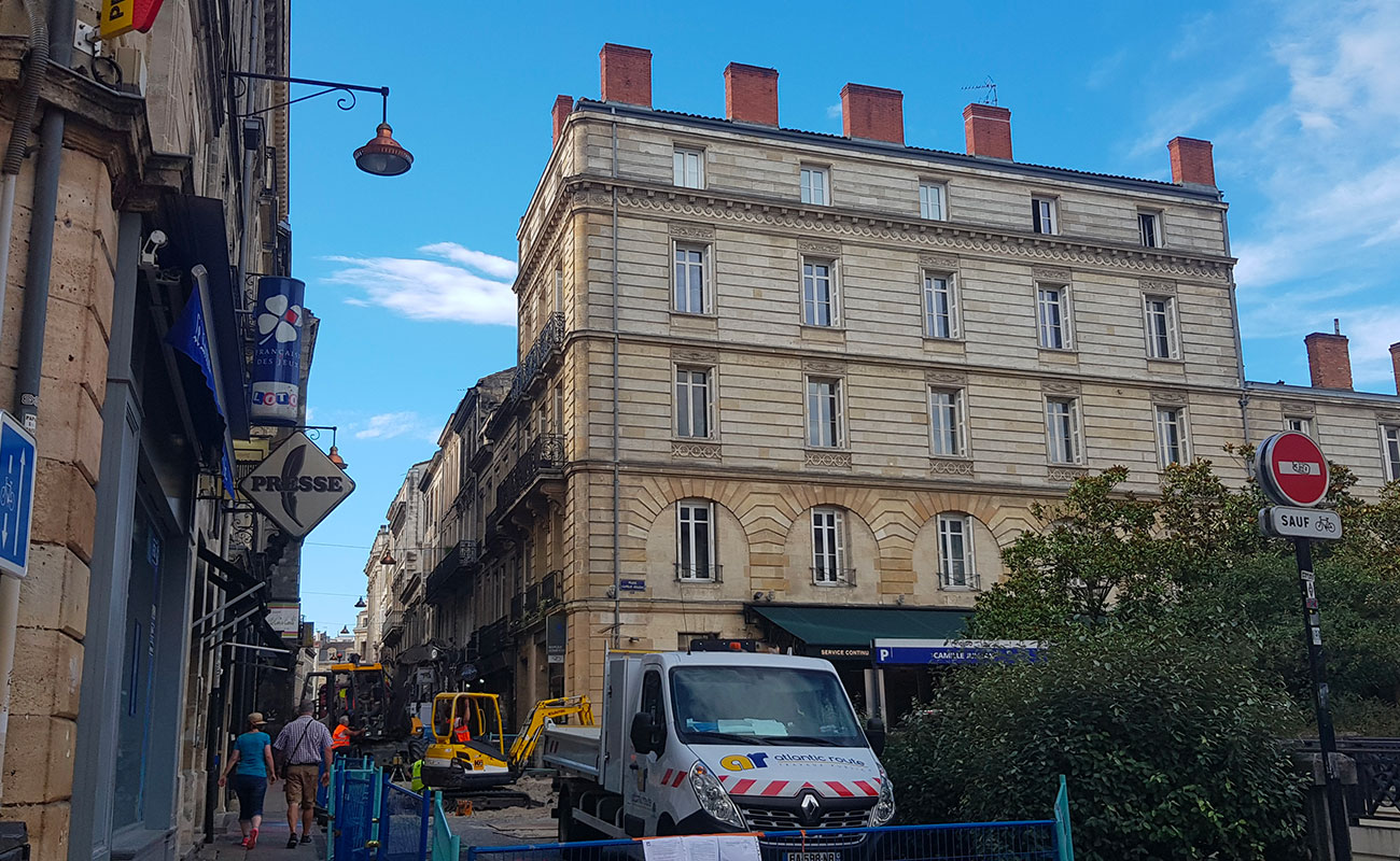 Entretien espace public rue Saint Georges à Bordeaux
