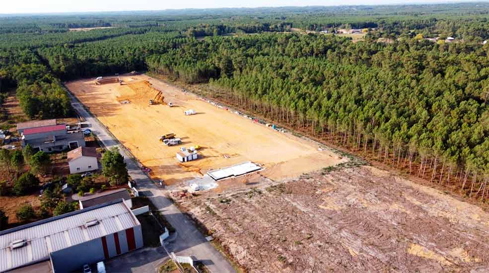 Plateforme de tri de déchet, groupe Brangeon à Bussac Forêt (17)